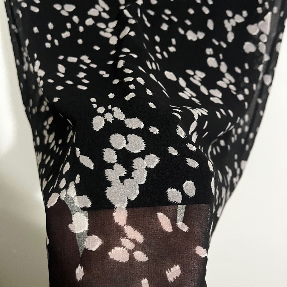 CAbi Black and White Sheer Blouse - Picture 3 of 5